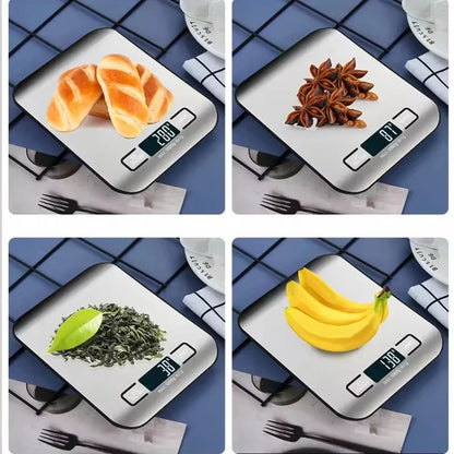 Digital Kitchen Scale – 5kg/1gm Precision with LED Display & Stainless Steel Panel