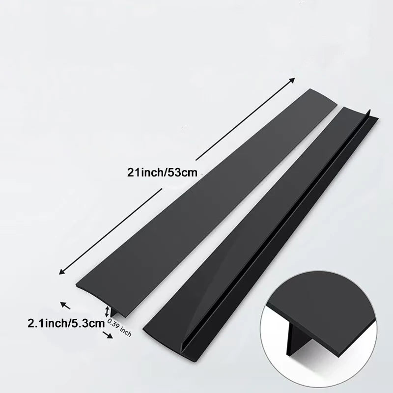 Heat-Resistant Silicone Stove Counter Gap Cover – Anti-Spill Kitchen Protector & Oil-Proof Slit Seal