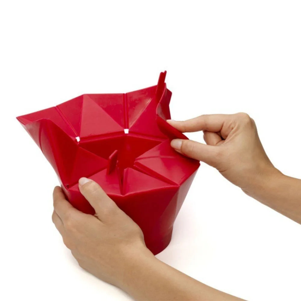 High-Quality Foldable Silicone Popcorn Bowl – Large Capacity Microwave Popcorn Maker