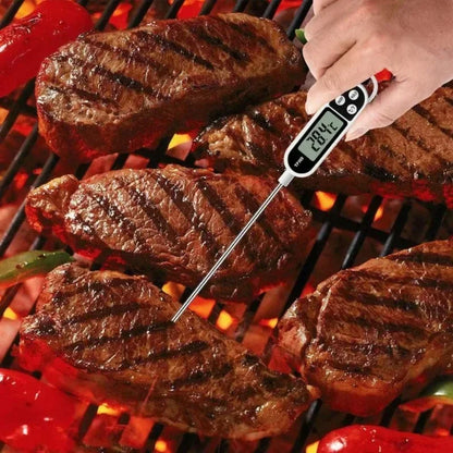 TP300 Digital Food Thermometer – Instant-Read Probe Thermometer for Meat, Oil, BBQ & Cooking