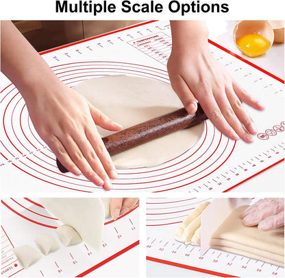 BUYYES Extra-Large Silicone Baking Mat – Non-Stick Kneading Pad for Dough, Pizza, Pastry & Cake Prep