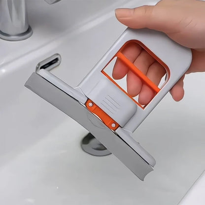 Foldable Handheld Sponge Mop – Portable Wet & Dry Dual-Use Mini Floor Cleaner with Self-Squeeze Design