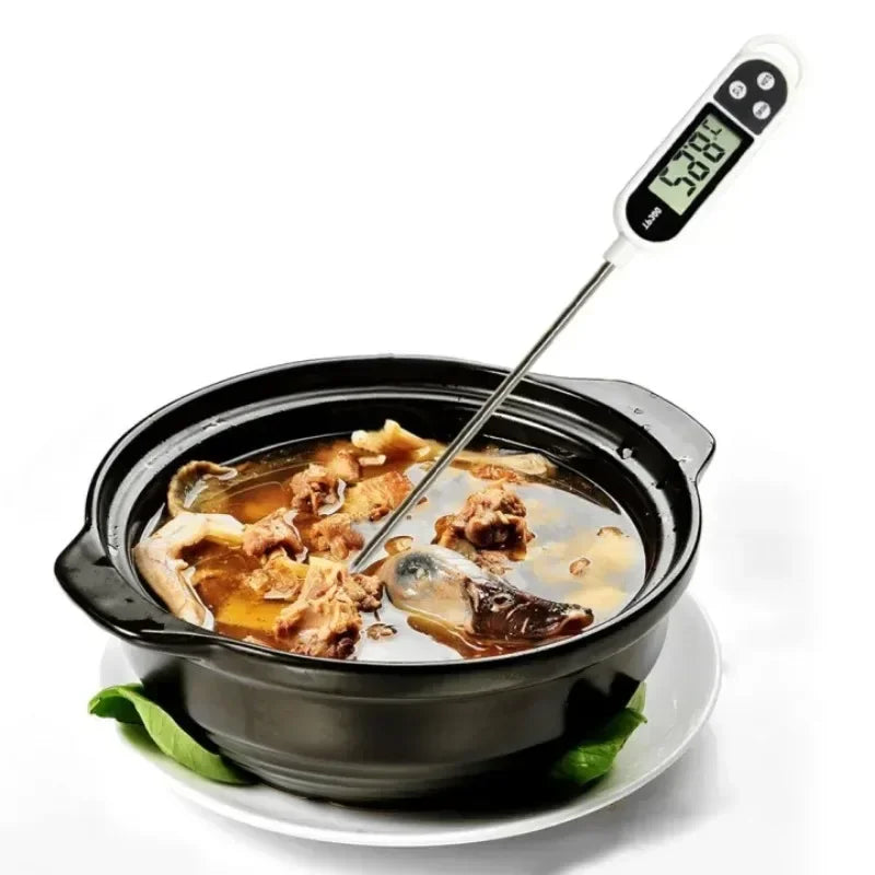 TP300 Digital Food Thermometer – Instant-Read Probe Thermometer for Meat, Oil, BBQ & Cooking