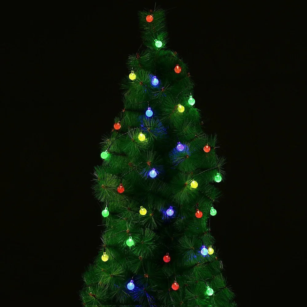 Outdoor Solar Crystal Ball String Lights – 200 LED Waterproof Fairy Garland for Christmas, Garden, Camping & Parties (IP65)