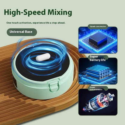 Smart Automatic Magnetic Stirring Cup – Temperature Display, USB Rechargeable, 380ml Portable Self-Mixing Mug