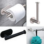 No-Drill Stainless Steel Toilet Paper Holder – Self-Adhesive Bathroom Tissue & Towel Dispenser for Home & Kitchen