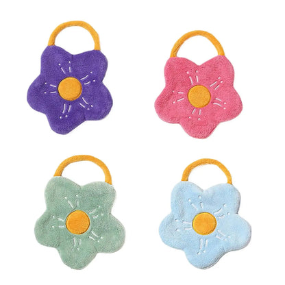 Soft Hanging Hand Towel – Reusable Fast-Drying Fleece Dishcloth for Kitchen & Bathroom