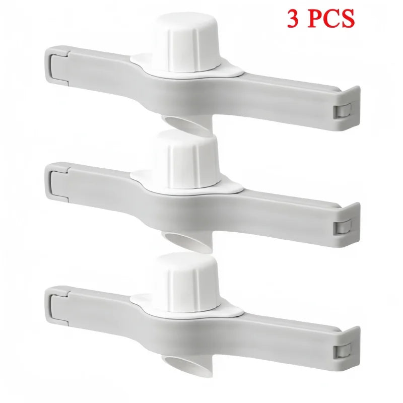 Kitchen Snack Sealing Bag Clips with Screw Cap – PP Food Preservation Clips for Seasoning Bags, Milk Powder & Storage