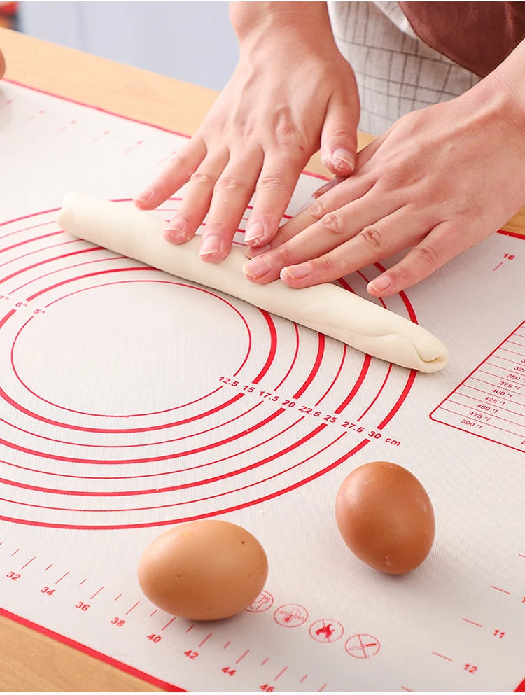 BUYYES Extra-Large Silicone Baking Mat – Non-Stick Kneading Pad for Dough, Pizza, Pastry & Cake Prep