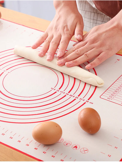 BUYYES Extra-Large Silicone Baking Mat – Non-Stick Kneading Pad for Dough, Pizza, Pastry & Cake Prep