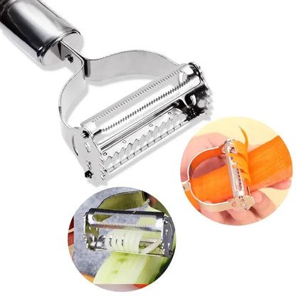 Stainless Steel Julienne Peeler & Vegetable Slicer