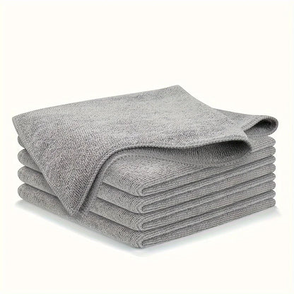 Ultra-Fine Microfiber Kitchen Towel Set – 5/10/20 Pack, Light Gray, Super Absorbent & Stain-Removing Cleaning Cloths