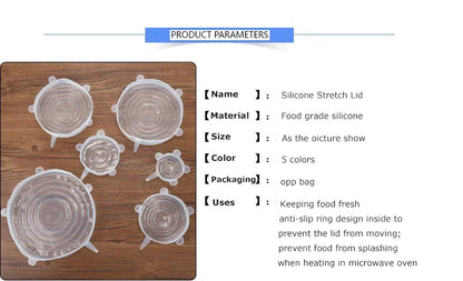 Reusable Silicone Stretch Lids – Fresh-Keeping, Airtight, Leakproof Food Covers