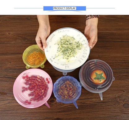 Reusable Silicone Stretch Lids – Fresh-Keeping, Airtight, Leakproof Food Covers