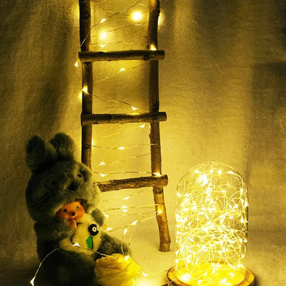 USB LED Fairy String Lights 5M – Waterproof Silver Wire Garland Light for Christmas, Wedding & Holiday Decor (CE & RoHS Certified)