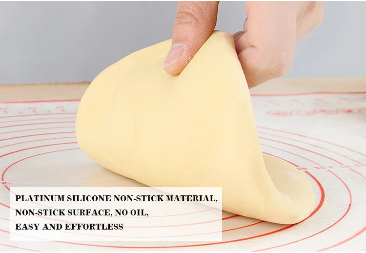 BUYYES Extra-Large Silicone Baking Mat – Non-Stick Kneading Pad for Dough, Pizza, Pastry & Cake Prep
