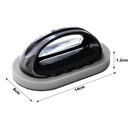 Magic Emery Sponge Brush with Handle – Nano Decontamination Cleaner for Kitchen, Bath & Household Rust Removal