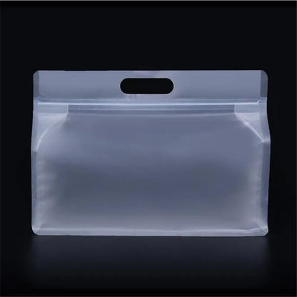 Reusable Silicone Stand-Up Zip-Shut Food Storage Bag – Leakproof, Fresh-Keeping, Eco-Friendly Kitchen Container
