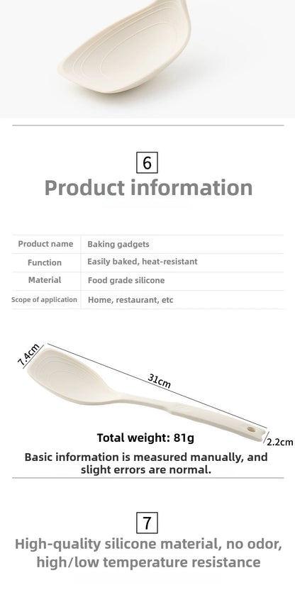 Premium Silicone Multipurpose Cooking Spoon – Heat-Resistant, Anti-Slip Handle, Steel-Core Kitchen Tool