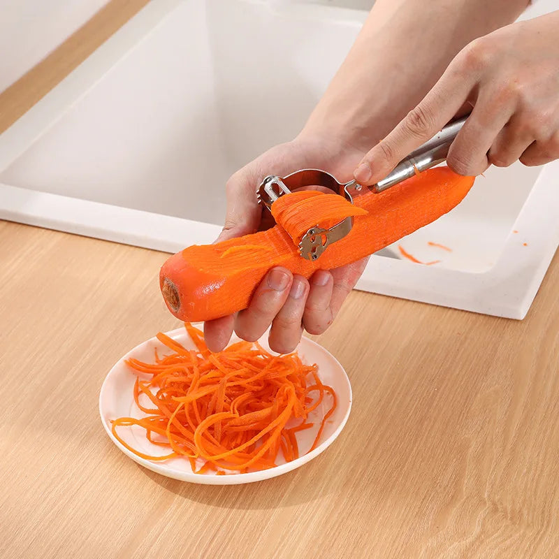 Stainless Steel Julienne Peeler & Vegetable Slicer