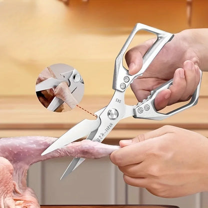 Multipurpose Stainless Steel Kitchen Scissors – Heavy-Duty All-In-One Shears