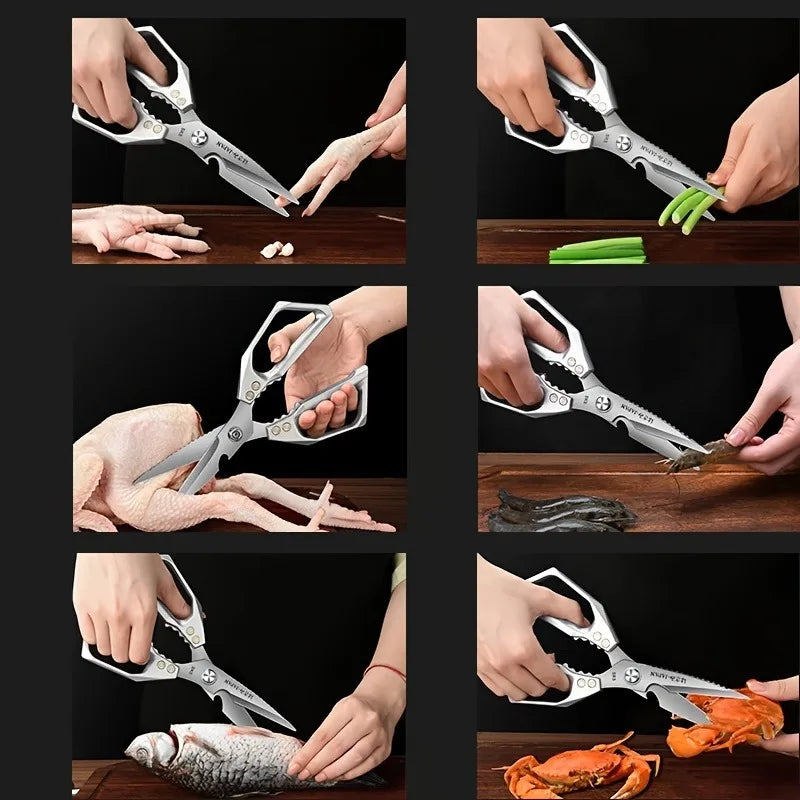 Multipurpose Stainless Steel Kitchen Scissors – Heavy-Duty All-In-One Shears