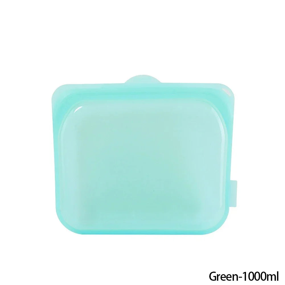 Reusable Silicone Stand-Up Zip Bag – Leakproof Fresh-Keeping Food Storage Bag