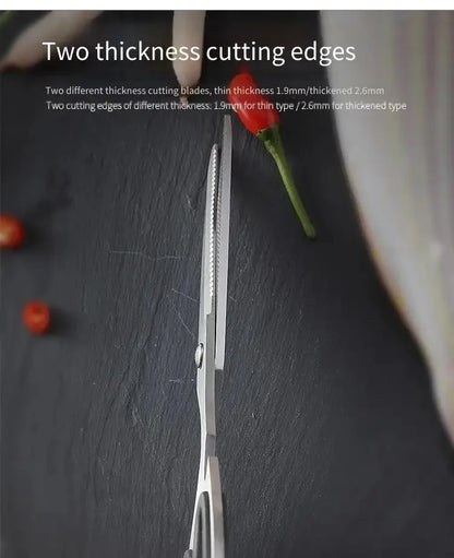 Stainless Steel Multifunction Kitchen Scissors – Heavy-Duty Bone Shears for Chicken, Fish, Vegetables & Household Use