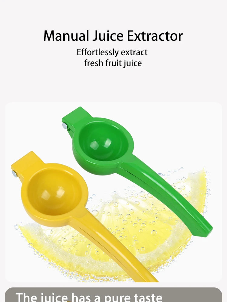 Aluminum Alloy Manual Lemon Squeezer – Hand-Pressed Orange & Fruit Juicer, Portable Eco-Friendly Kitchen Tool