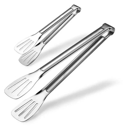 Stainless Steel Food Tongs – Heat-Resistant Kitchen Utensils for BBQ, Pastry, Salad & Buffet Serving