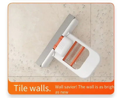 Foldable Handheld Sponge Mop – Portable Wet & Dry Dual-Use Mini Floor Cleaner with Self-Squeeze Design