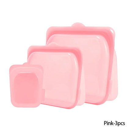 Reusable Silicone Stand-Up Zip Bag – Leakproof Fresh-Keeping Food Storage Bag