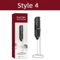Electric Milk Frother Foam Maker – Portable Battery-Powered Coffee Mixer & Drink Whisk
