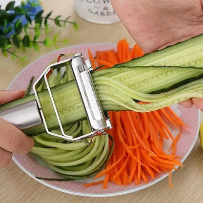 Stainless Steel Julienne Peeler & Vegetable Slicer