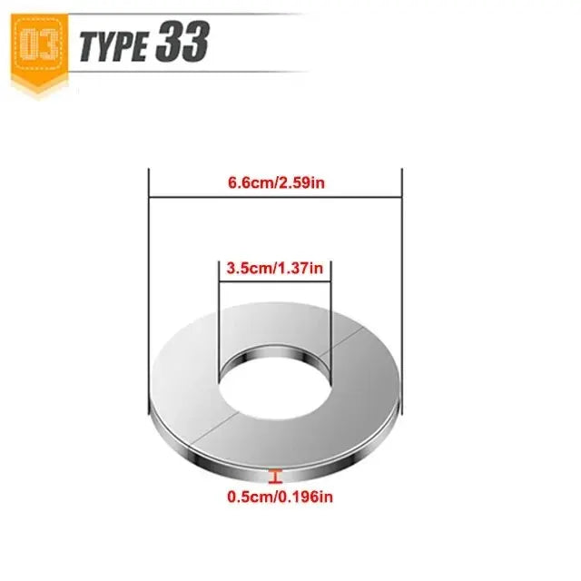 Self-Adhesive Stainless Steel Faucet Decorative Cover – Chrome Finish Wall Pipe Escutcheon for Bathroom & Kitchen (Multiple Sizes)