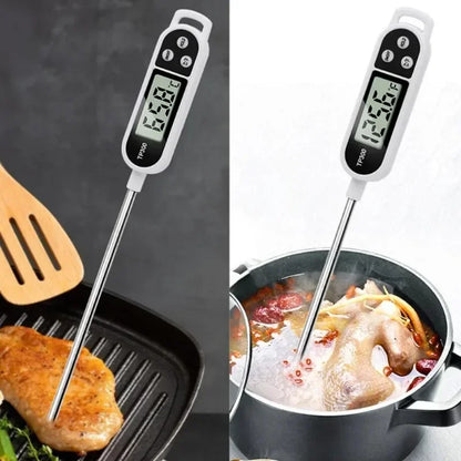 TP300 Digital Food Thermometer – Instant-Read Probe Thermometer for Meat, Oil, BBQ & Cooking