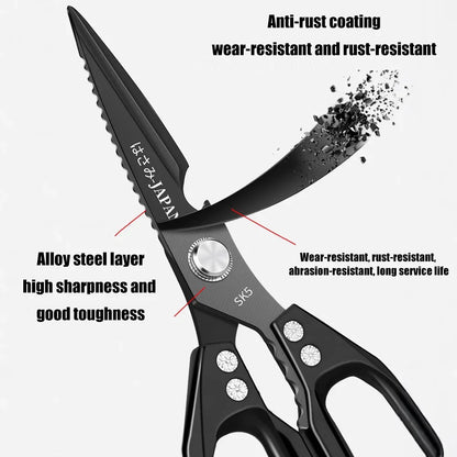 Multipurpose Stainless Steel Kitchen Scissors – Heavy-Duty All-In-One Shears