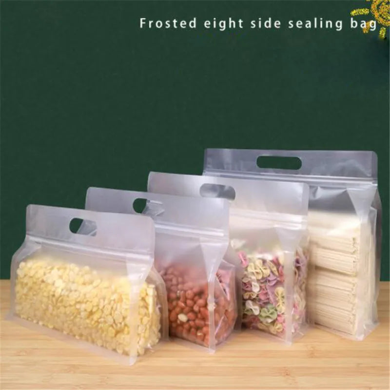 Reusable Food Storage Bags – Silicone/EVA Zip-Seal Fresh-Keeping Bags for Freezer & Kitchen Organization
