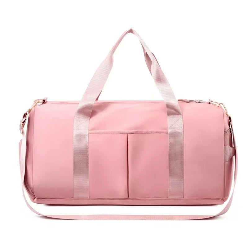 High-quality 40L Large-capacity Waterproof Travel Duffel Bag Wholesale pink Rectangular Men and Women Gym Luggage Bag for Sports