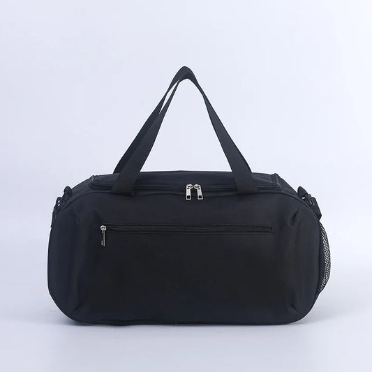 Custom Logo Foldable Fitness Bag Duffel Gym Bag Large Capacity Waterproof 600D Oxford for Men Women's Sports Travel Fitness Bag