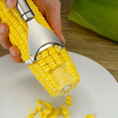 Stainless Steel Corn Peeler Serrated Corn Stripper Peelers Cob Shaver Planer Thresher Cutter Kitchen Fruit Vegetable Gadget Tool