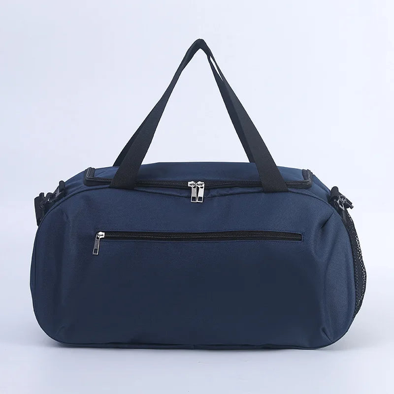 Custom Logo Foldable Fitness Bag Duffel Gym Bag Large Capacity Waterproof 600D Oxford for Men Women's Sports Travel Fitness Bag