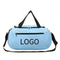 Custom Logo Foldable Fitness Bag Duffel Gym Bag Large Capacity Waterproof 600D Oxford for Men Women's Sports Travel Fitness Bag