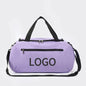 Custom Logo Foldable Fitness Bag Duffel Gym Bag Large Capacity Waterproof 600D Oxford for Men Women's Sports Travel Fitness Bag