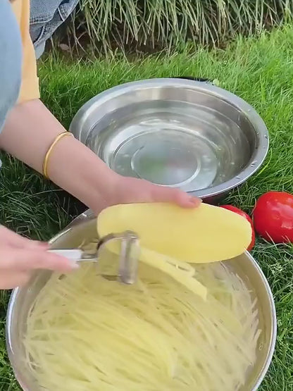 Kitchen Vegetable Peeler Stainless Steel Melon Planer Double-Head Peeler Household Multiple-Function Fruit And Vegetable Peeler